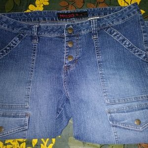 Mudd button up capris sz 13